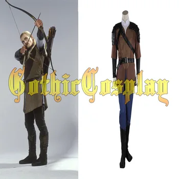

Free Shipping The Hobbit Desolation of Smaug Mirkwood Legolas Costume Suit Man Halloween Costume Cosplay
