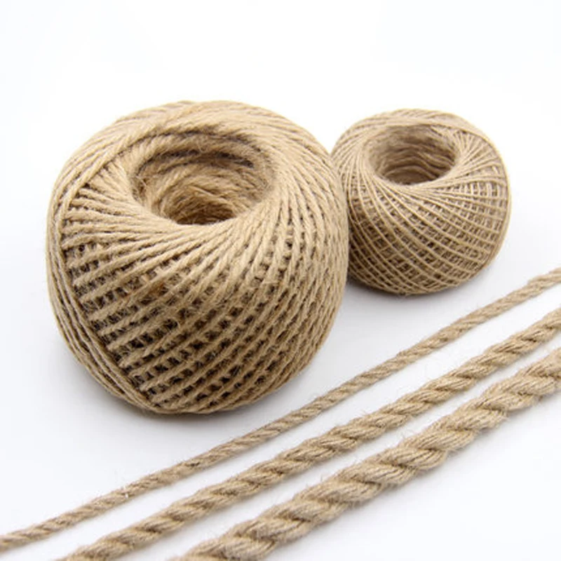 

Christmas Party Decoration Hemp Rope Braided Material DIY Hemp Rope Ornament