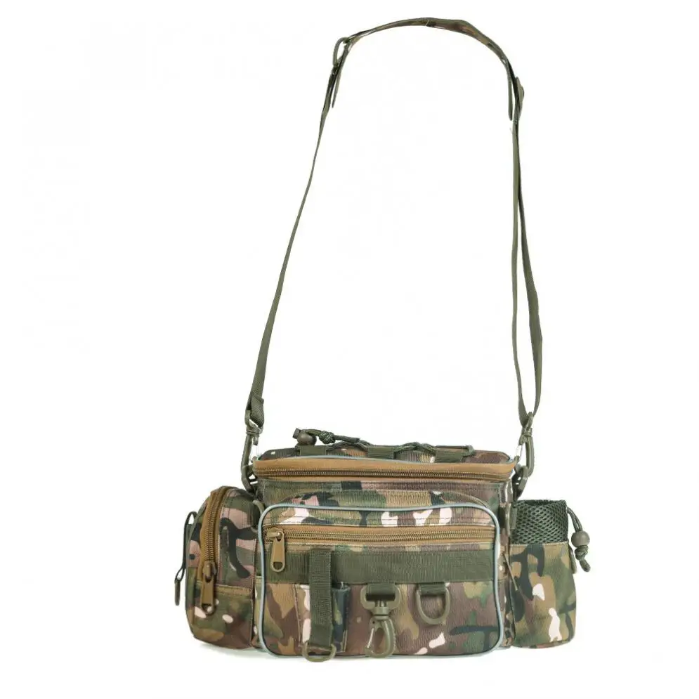 Camuflagem ao ar Bolsa de Pesca Bolsa de Armazenamento Durável Livre Cintura Ombro Mensageiro Carretel Pesca Isca Fotografia Câmera 34x17x16 cm 6 Cheap Bolsas de pesca
