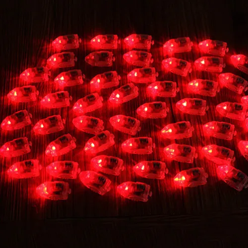 Цветной светодиодный мини-светильник со вспышкой для бумажного фонаря для рождественской свадебной вечеринки, декоративный светильник, 50 шт./лот - Испускаемый цвет: Красный