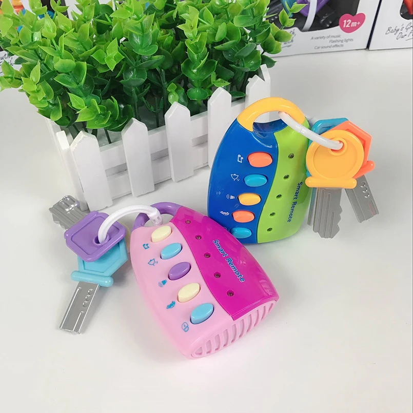 

Musical Car Key Singing Toys Electric Smart Remote Control Car Voices Pretend Play Toy Educational Baby Toys For Children Gift