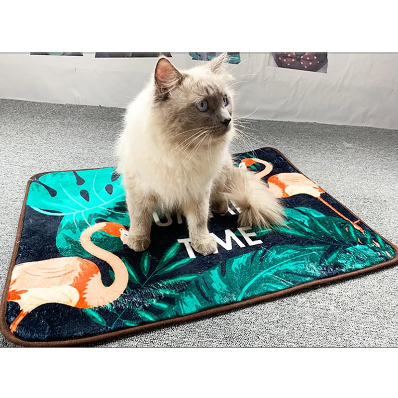 Коврик для домашних животных летний охлаждающий матрас собачьи матрасы-лежанки синяя охлаждающая подушка для домашних животных прохладная холодная шелковая влагостойкая кулер Матрас Подушка для щенка Спящая