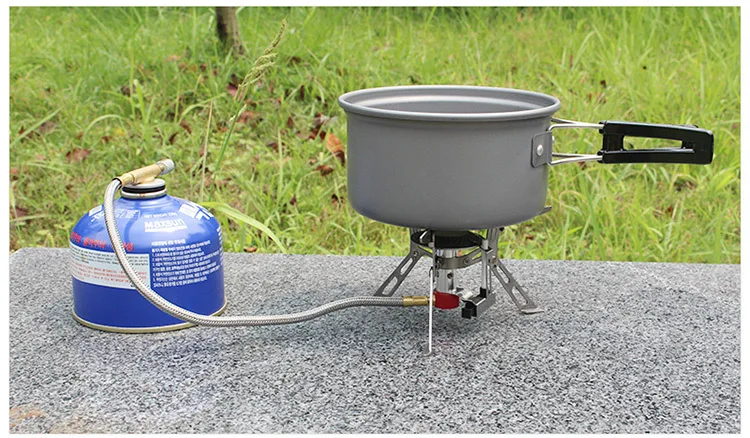 Acampamento ao ar Forno com Ignição Livre Churrasqueira Portátil Chafing Prato Fogão Cabeça Primavera Viagem Piquenique Boile Queimador Gás Equipamentos 22 Cheap Fogões ao ar livre