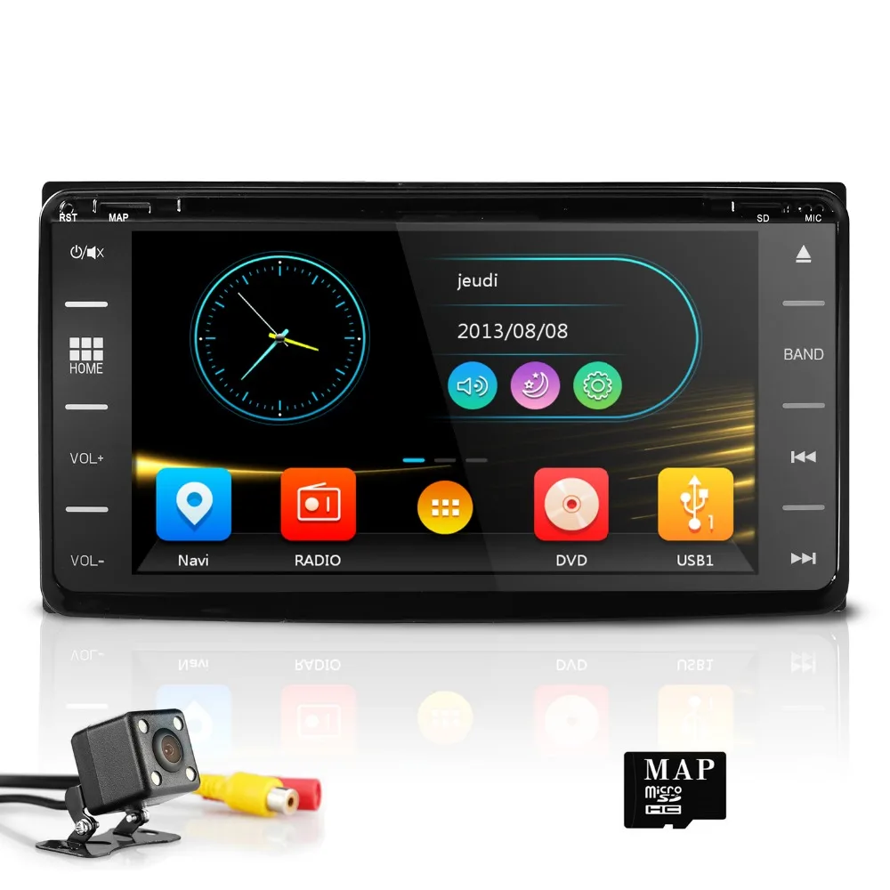 

Hizpo 7inch 2din car DVD player for toyota rav4 prado vios hlux terios vitz/avanza land cruiser 4runner mirrorlink gps navi ipod
