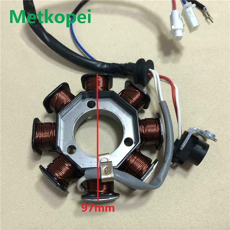 Двигатель мотоцикла YBR125 YB125 XTZ125 8 полюсов статор генератор катушек для Yamaha 125cc YBR 125