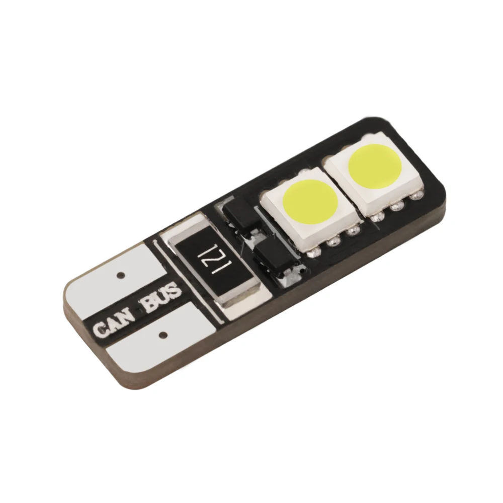 

1 Piece Canbus Error Free LED White T10 168 194 W5W Wedge 4smd 5050 Light Bulbs 12V Wedge Lamp Parking Bulb Decoder Sign