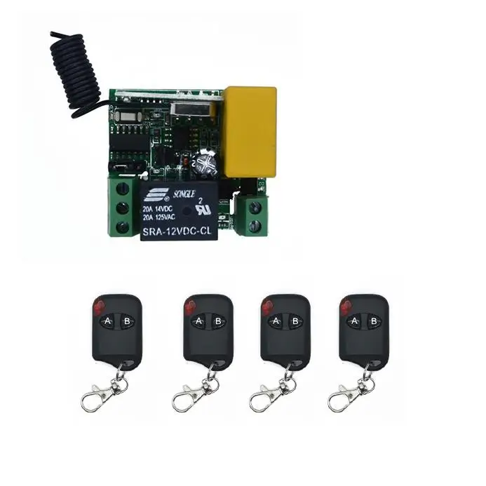Мини AC 220 V 1 CH 1CH 10A релейный приемник RF беспроводной светильник светодиодный с