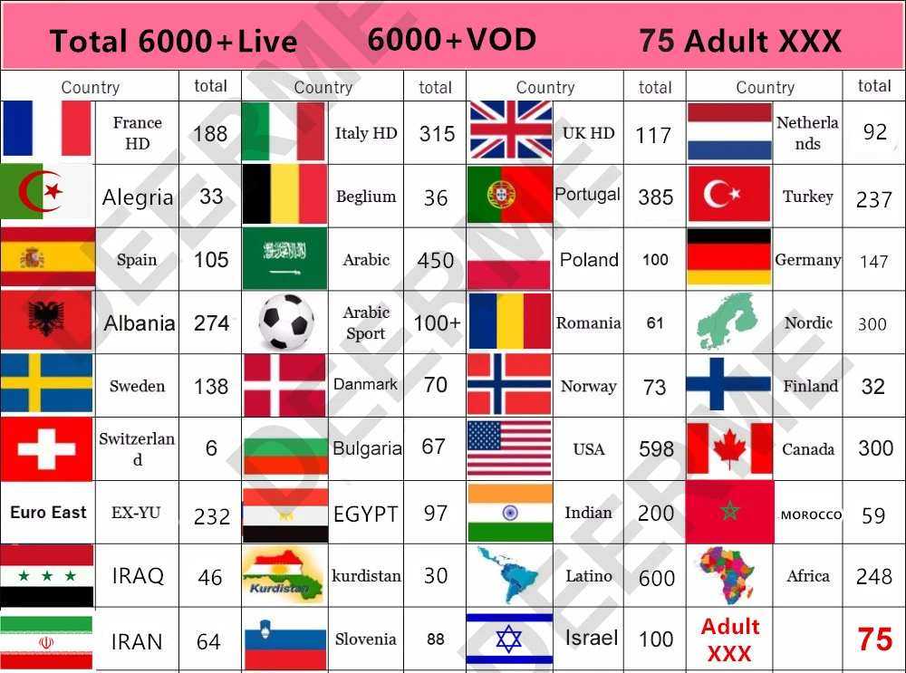 США Канада IP tv Box x96mini с бесплатным 12 месяцев IP tv подписка 700+ США ТВ 200 Канада ТВ 500+ Арабский IP tv box бесплатно 8000 VOD