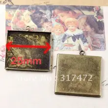 "$15 на$150 заказ"! 300 шт/партия 25 мм пустая Камея Кабина основание установки кулон без никеля свинца