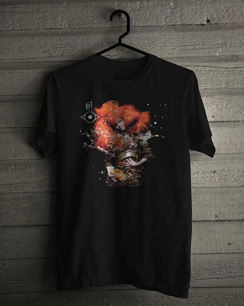 

Limited Bjork Biophilia Music Album Design Men's Black T-Shirt Size S-5XLNEW Fashion T Shirts