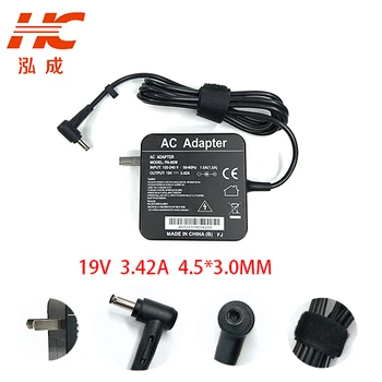 

US Plug 19V 3.42A 65W 4.5*3.0mm AC laptop power adapter charger for ASUS PU550 PU550CA PU401 PU401LA PC