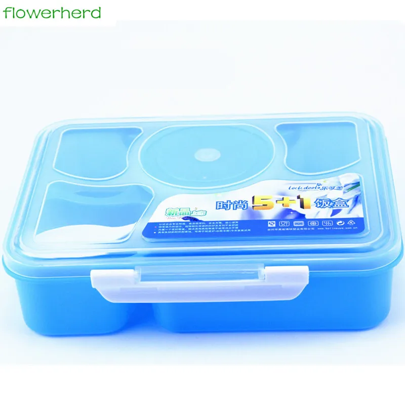 5+1 Ecofriendly Portable LunchBox Portable Outdoor Camping Picnic Food