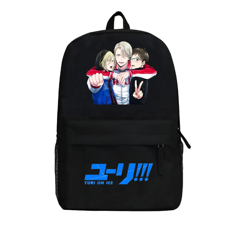 

Anime YURI!!! on ICE Cosplay Yuri Plisetsky Cos Anime around the bag backpack student computer bag travel bag Birthday Gift
