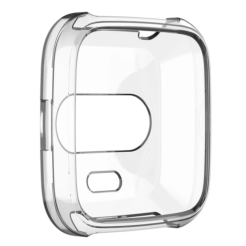 2PCS Case Ultra Slim TPU Protector Smart Watch Case Cover ForFitbit versa Lite Full Covered Screen Protector 40AP512