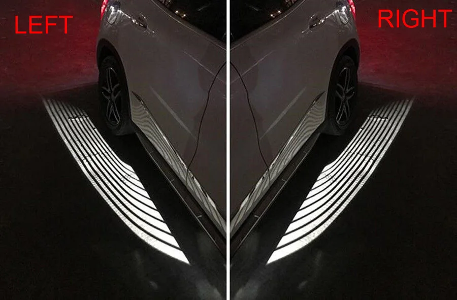 2Pcs Car Door Welcome Lights Ghost Shadow Courtesy Angel Wings Projection Lights 8