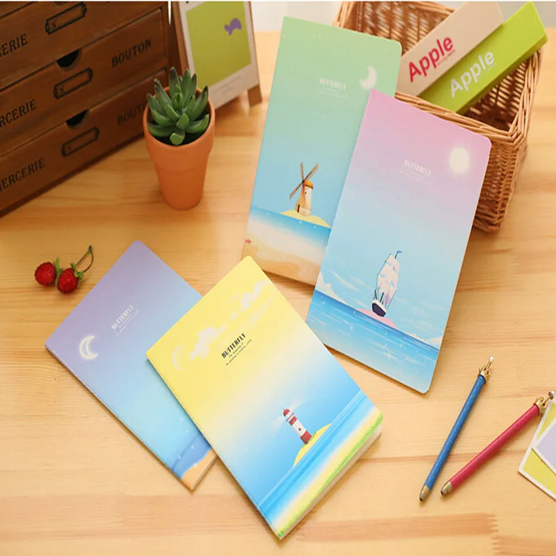 Korea Stationery Color A5 Creative Notebook Notebook Keep quiet Enron Journal of the school