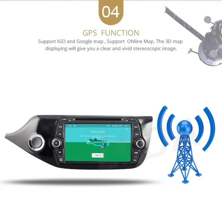 Perfect LJDA Android 9.1 Car DVD Player For KIA Ceed 2013 2014 2015 GPS Navigation 2 Din Car Radio Multimedia WIFI Stereo IPS Auto Audio 6