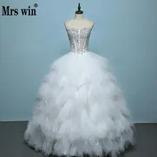 Модное свадебное платье сексуальное высококачественное перьевое свадебное платье принцессы кружевное роскошное платье бальное платье Hs581