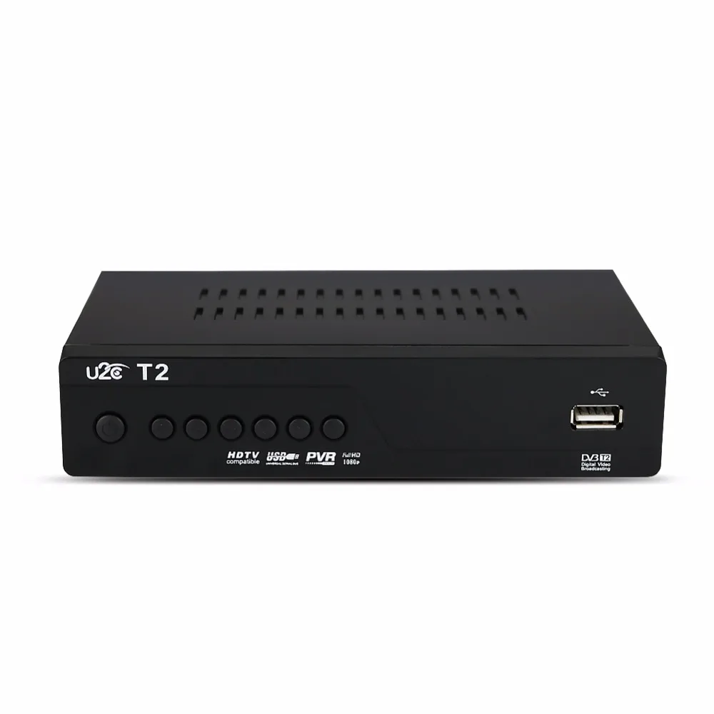 Качество U2C DVB-T Smart tv Box DVB-T2 T2 STB H.264 MPEG-4 HD 1080P ТВ цифровой эфирный приемник DVB T/T2 телеприставка