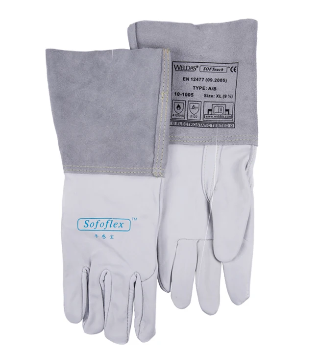 

Oxygen welder safety gloves long-sleeve TIG MIG welding work gloves