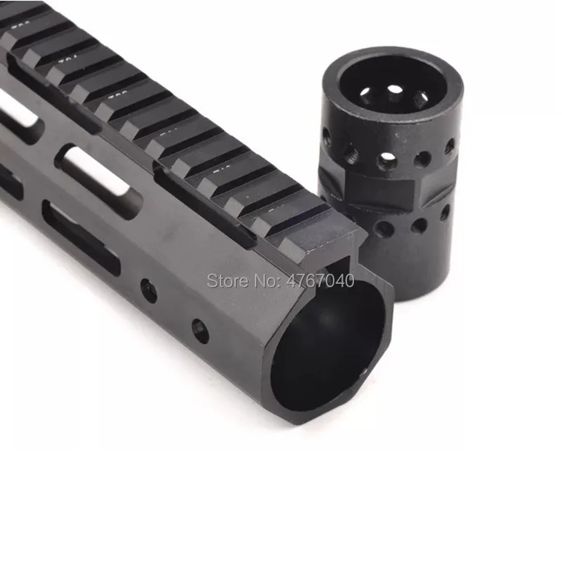 Tactical 7" Free Float M-LOK Handguard Picatinny Rail Mount Scope Mount with Steel Barrel Nut for.223 5.56 AR15 M16 Mlok