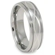 Tailor Made Anillo Nudo Infinito Grabado Láser de Tungsteno de Los Hombres Tamaño 4-18 entera, media y cuarto (# NR11)