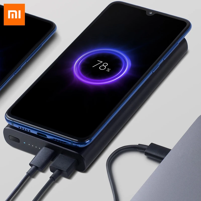  Xiaomi Mi Wireless Power Bank 10000mah USB Type-C Mi Powerbank Qi Fast Wireless Charger Travel Port