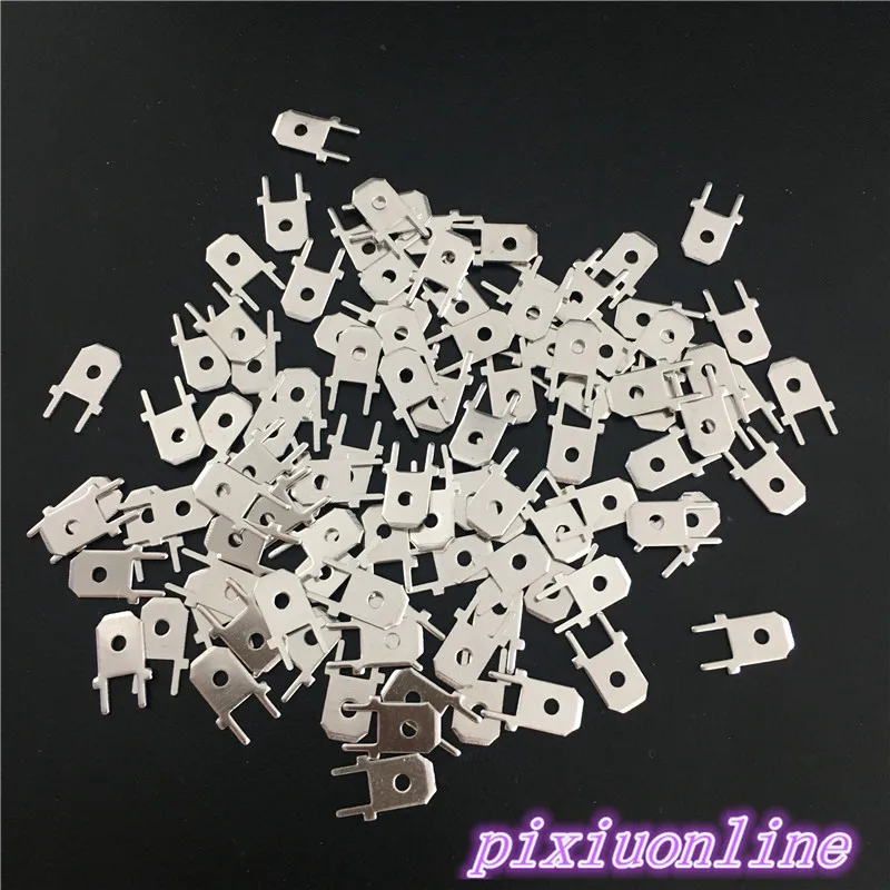 

100PC YT1831Y 6.3MM PCB Circuit Board Solder Terminal Connection Terminal illustration High Quality On Sale