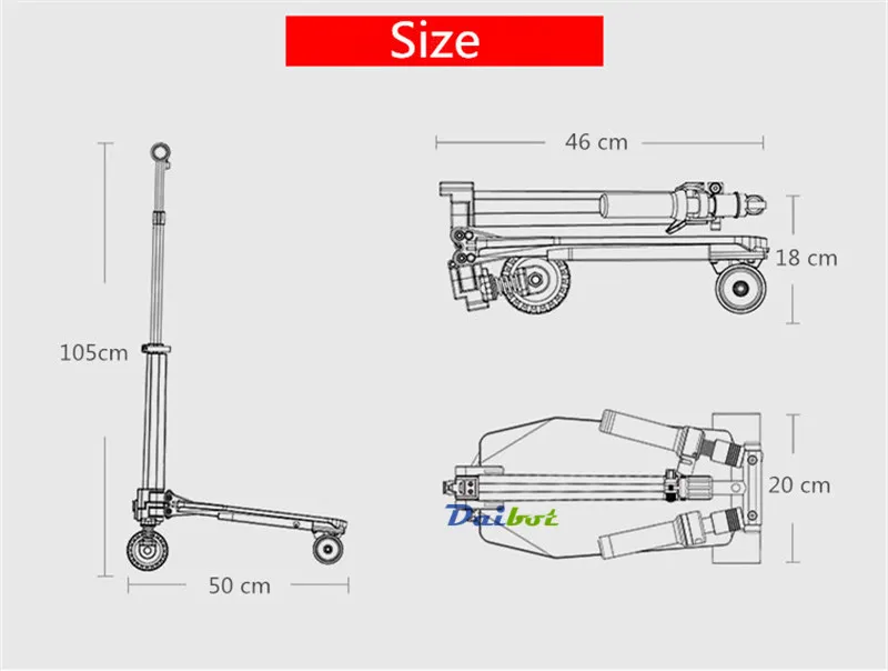 Daibot Kick Scooter Children Three Wheel Electric Scooters With APP 4 Inch 200W 24V Ultra Light Adult Foldable Electric Scooter  (7)