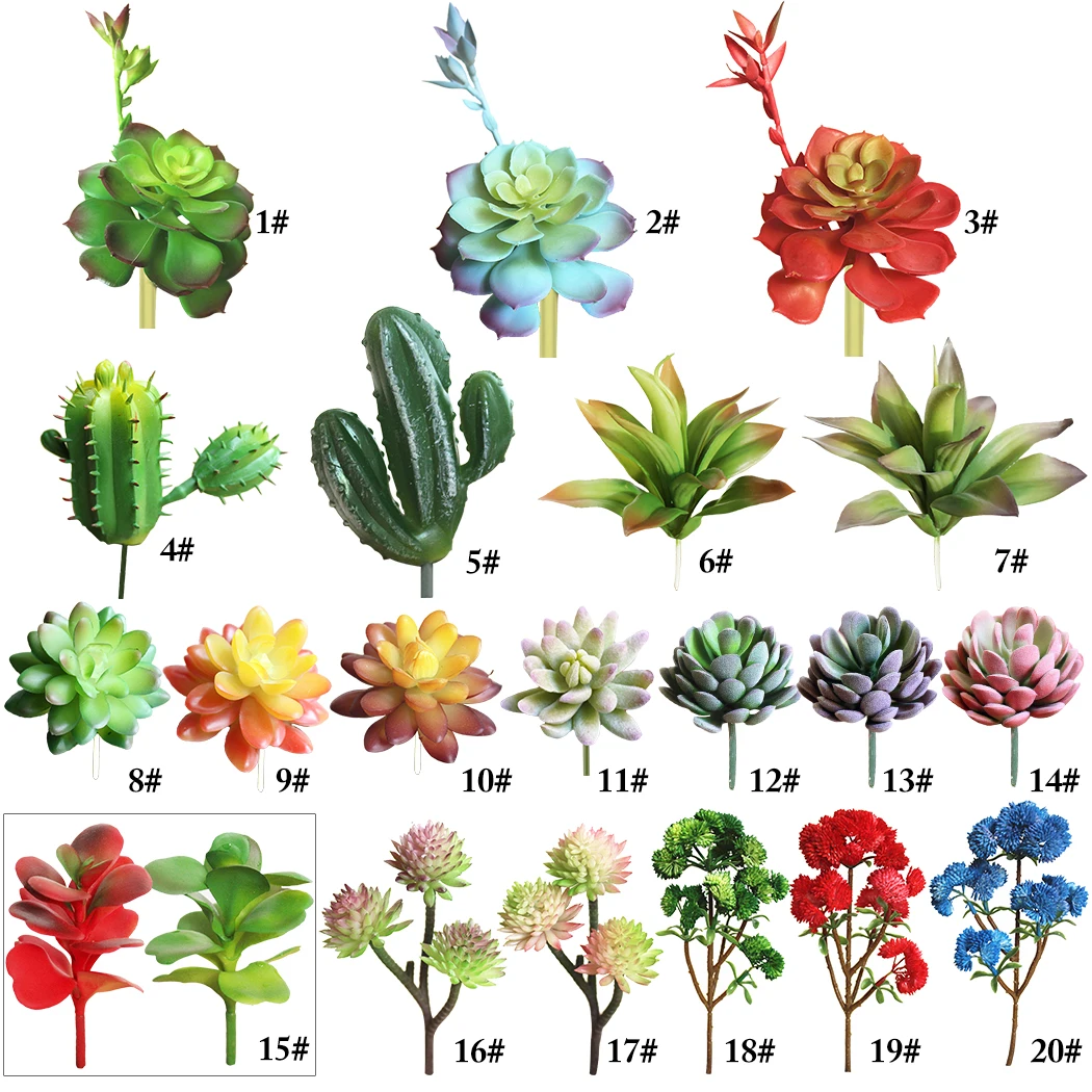 Искусственные суккулентные искусственные растения, искусственные алоэ, кактус, пейзаж, цветок лотоса, сделай сам, искусственный цветок, Креативные аксессуары для творчества