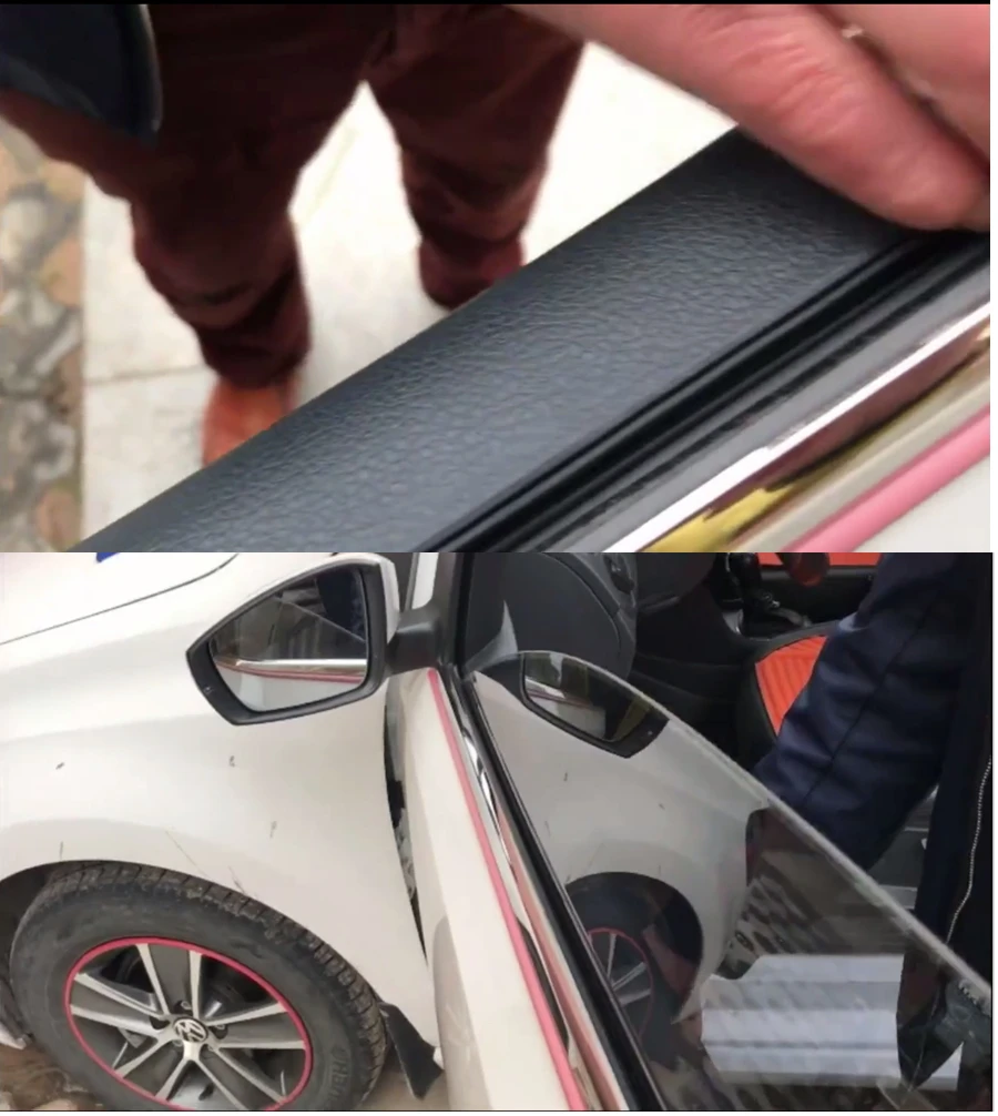 Автомобильные передние задние боковые дверные окна V резиновые герметичные