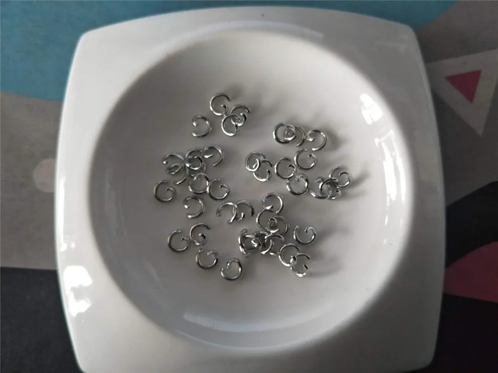 

DIY tasbih making accessory - round ring 6mm alloy 50pcs