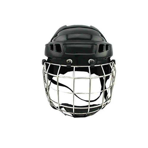CE approval black ice hockey helmet head protection for free shipping