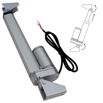 

25-450mm(1inch-18inches) stroke linear actuator 12v 24v with 600N/60kgs max load 15mm/s moving speed and mounting brackets