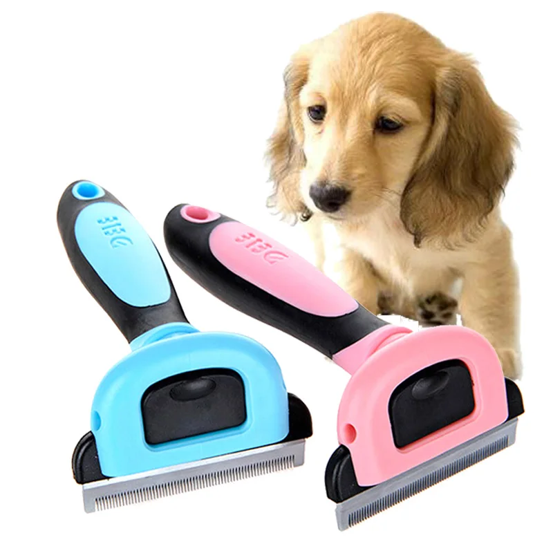 Detachable Pet Hair Removal Knife Comb Dog Short Medium Hair Brush