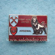 Изготовленный на заказ; футбольной тематики команда жесткие эмалевые штифты металлический значок сувенир обслуживание OEM