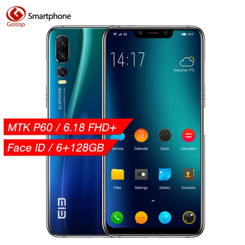 Elephone A5 6 ГБ 128 Гб мобильный телефон Android 8 1 MTK6771 Восьмиядерный 18 дюймов u образный