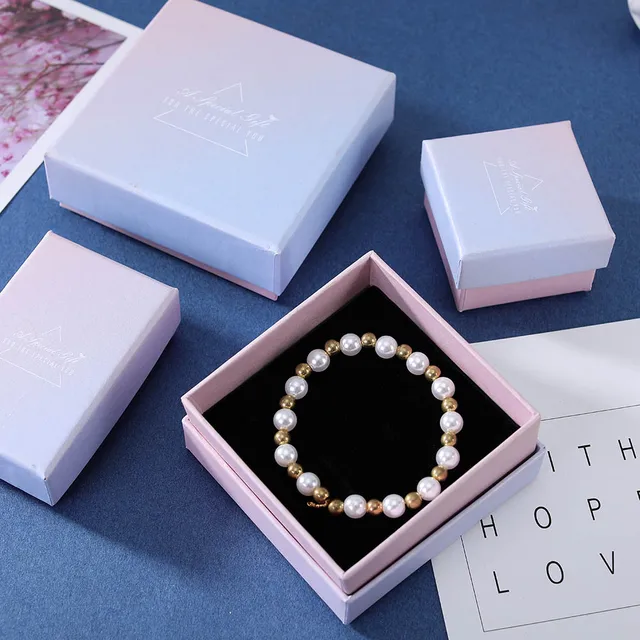 New Cute Pink Color Jewelry Box Earring Ring Gift Box Wedding Ring