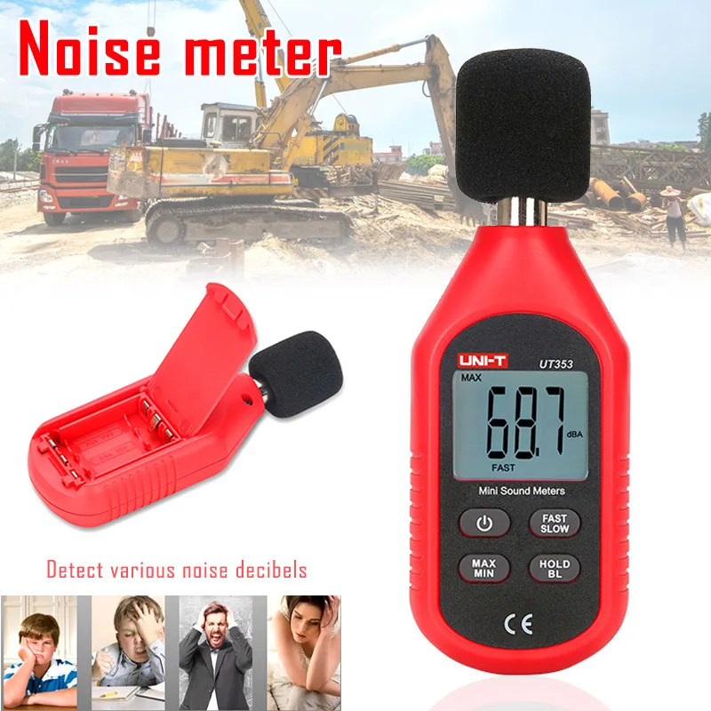 

Mini Digital Sound Level Meter 30-130dB Noise Decibel Monitoring Tester Measuring Instrument WWO66