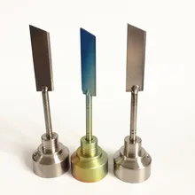 1 отверстие титановая углеродная насадка с шариковым наконечником или плоским наконечником dabber carb cap титановый нож dabber ID22mm