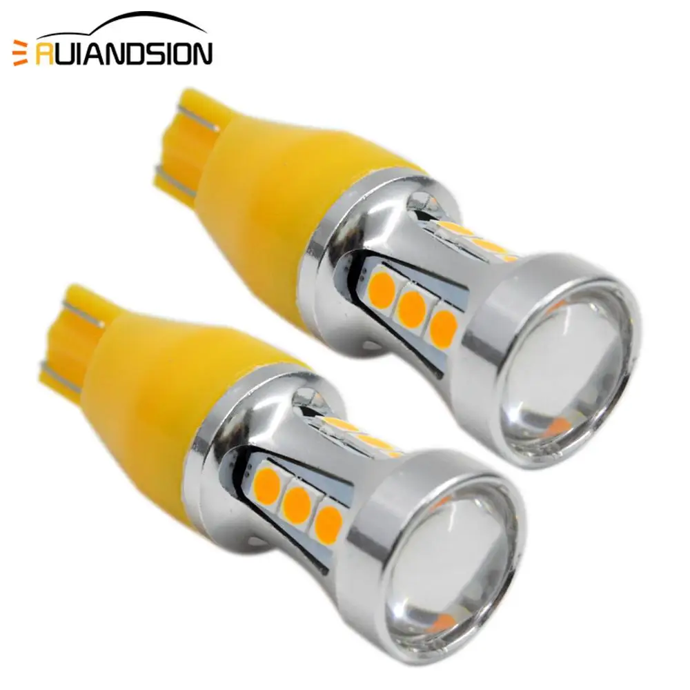 

2x 3.8W 12-24V Extremely Bright Canbus Error Free 921 912 T15 3030 18SMD LED Bulbs for Backup Reverse Lights Xenon White Yellow