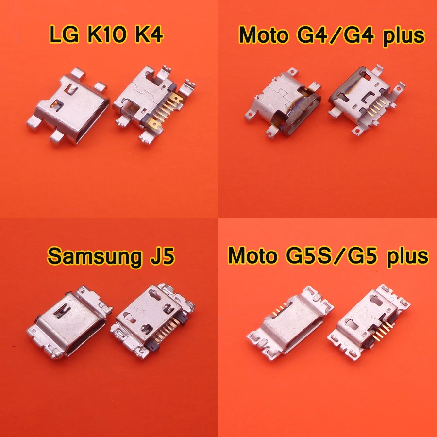 Разъем Micro USB для MOTO G4 G5 Plus G5S XT1641 XT1644 разъем зарядки Samsung J3 J5 J7 J500 J100 J300 LG K10|Шлейфы