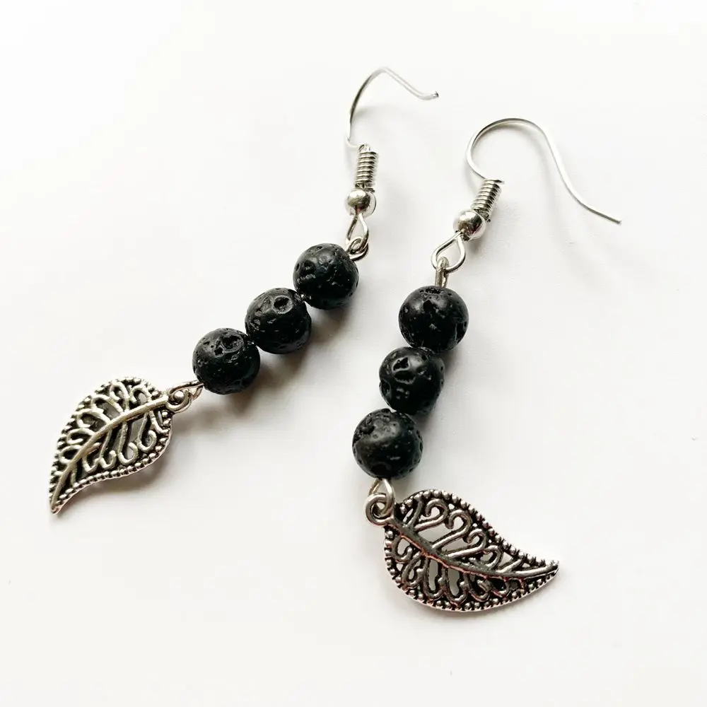 lava stone earrings