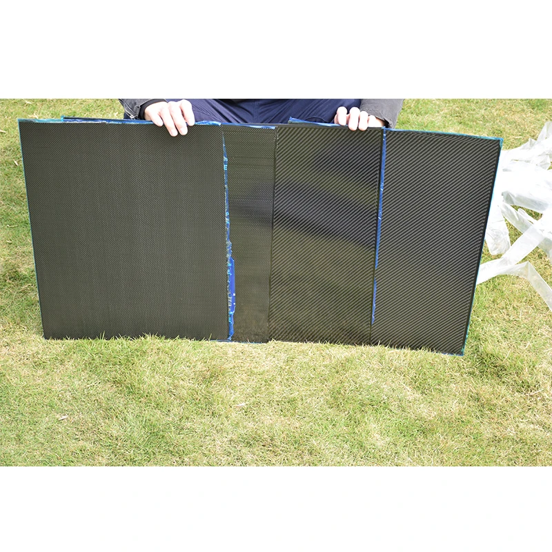 Plain Bright 400*500mm Real Carbon Fiber Plate Panel Sheets1.5mm-8.0mm Thickness Composite Hardness Material For RC