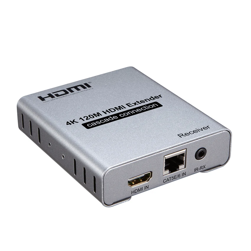 HDMI экстендеры 4K@ 30 HZ 1080 P 120 M по Ethernet RJ45 CAT5e/6 кабель локальная Петля-выход с ИК-пультом