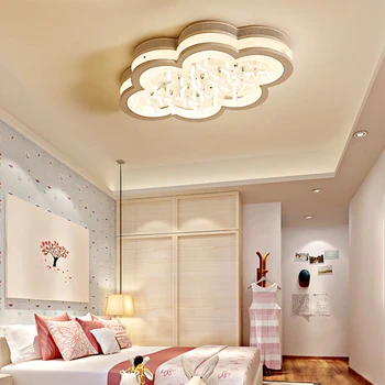 

Luminarias Para Teto Abajur Acrylic Led Ceiling Light With Remote Control For Baby Bed Home Decoration Lamp Living Lighting