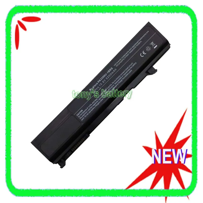 

5200mAh Battery for Toshiba Tecra A10 A2 A3X A9 M10 M2 M3 M5 M5L M6 M9 R10 PA3356U-1BRS PA3357U-1BAS PABAS049