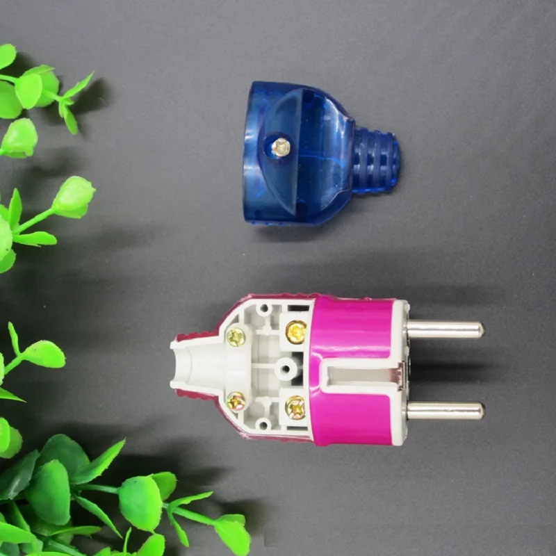 

4.8mm EU Power plug European standard socket Connection type 250V 16A high temperature and other advantages socket