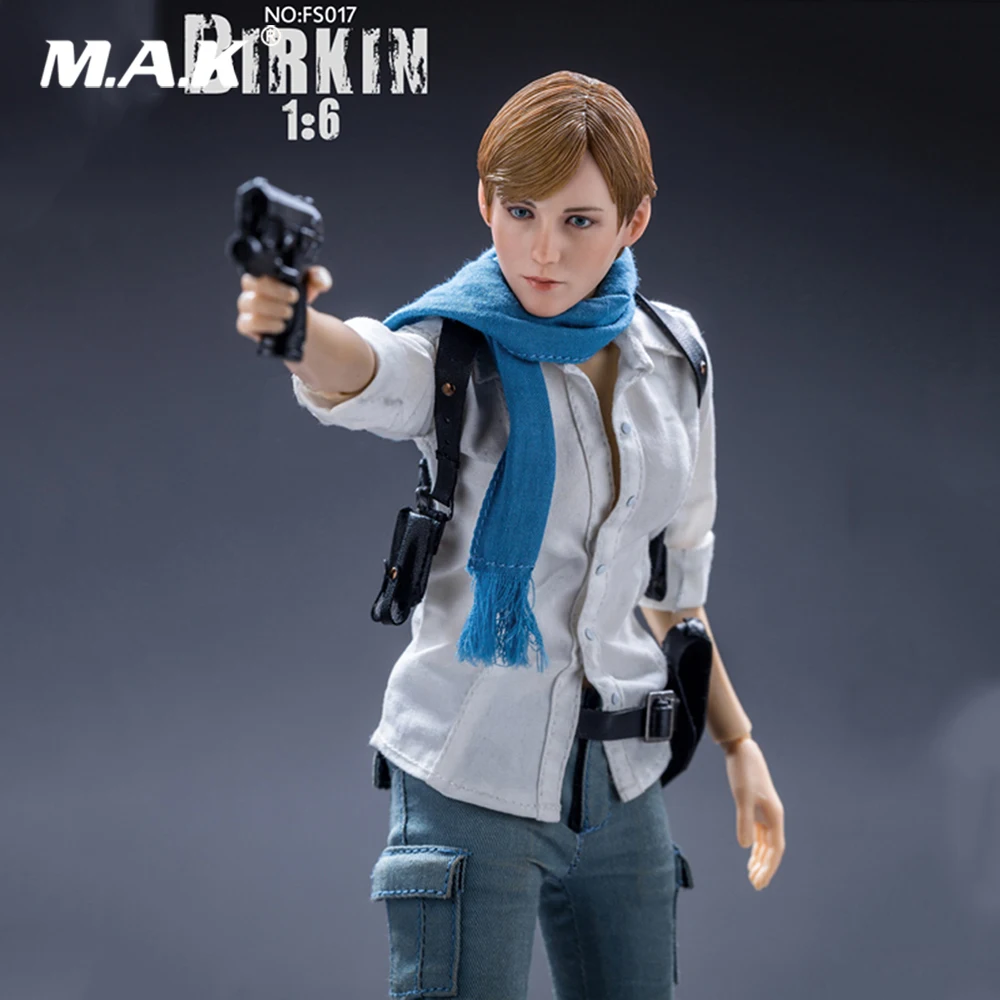 

Colletible 1/6 Full Set FS017 Resident Evil 6 Sydney Birkin Platinum Removeable Action Figure Model for Fans Holiday Gifts