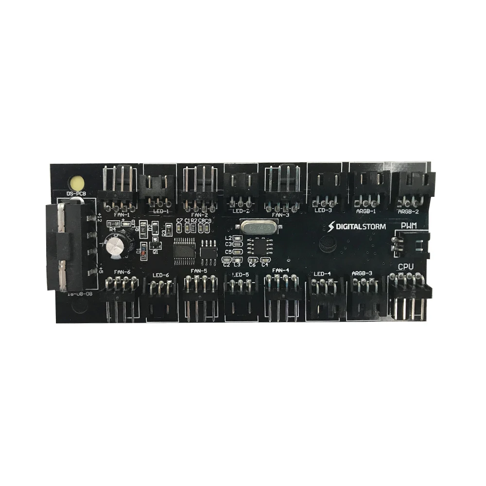 Материнская плата PWM Fan HUB температура + контроль скорости ШИМ 4Pin ARGB 3P 5V Symphony Strip Combo